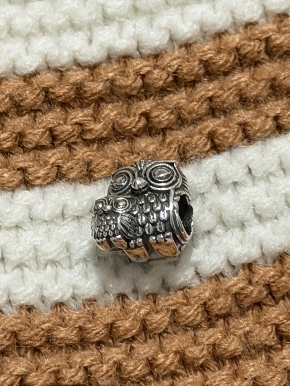 Pandora Silver Owl Duo Charm